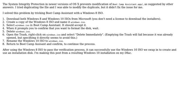 Boot Camp Assistant not accepting Windows 10 .iso file (10 Solutions!!) смотреть онлайн