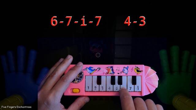 PJ PUG-A-PILLAR Theme / Lights Off / Poppy Playtime (how to play on a 1$ piano) смотреть онлайн