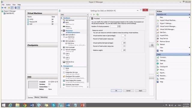 Creating Virtual Machine using Hyper V Manager and Installing Windows Server 2012 R2 смотреть онлайн