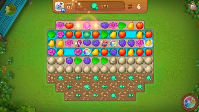 Gardenscapes. 128 уровень. смотреть онлайн