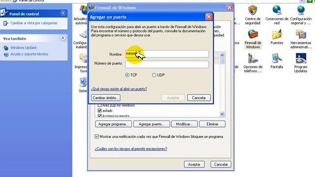 tutorial de como abrir puertos del firewall de windows xp смотреть онлайн