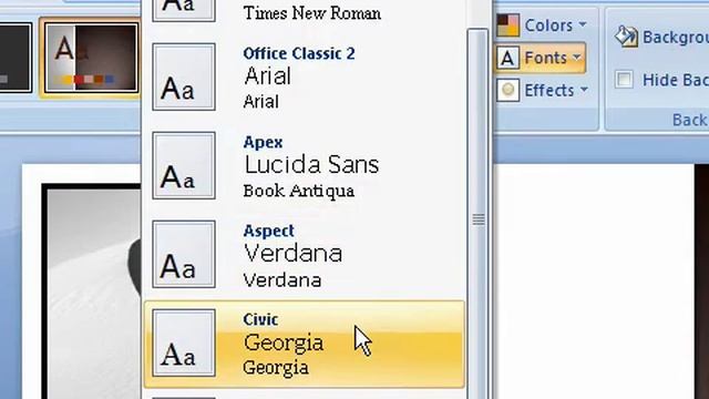 Change a Theme's Font in PowerPoint 2007 смотреть онлайн