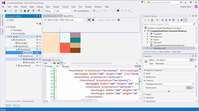09 XAML Layout with StackPanel смотреть онлайн