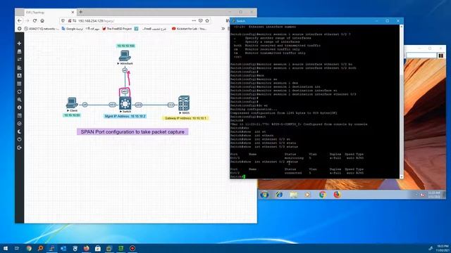 Cisco SPAN port configuration - Wireshark смотреть онлайн