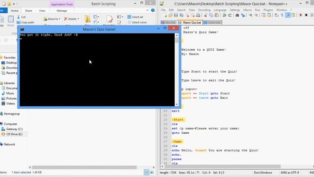 My Very Own BATCH Script Quiz! смотреть онлайн