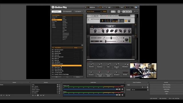 OBS AND LIVE STREAMING WITH GUITAR AMP EMULATION SOFTWARE Part2 смотреть онлайн