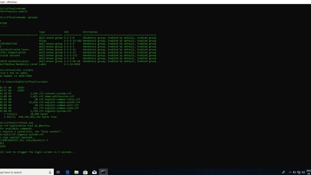 Windows Exploit - CTF - Privilege escalation by abusing Windows Logon interface using ctftool смотреть онлайн
