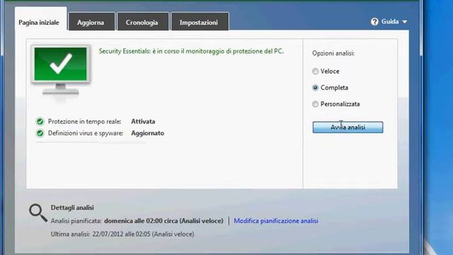 avviare una scansione locale completa con microsoft security essentials смотреть онлайн