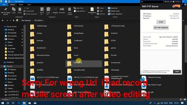 Wireless Data Transfer Android to PC || Wifi Data Transfer || Wifi FTP Server смотреть онлайн