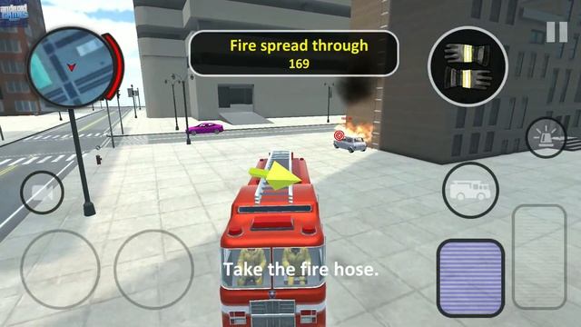 FireFighters Brigade Simulator #6 - Fire engine Driver Game - Android Gameplay смотреть онлайн