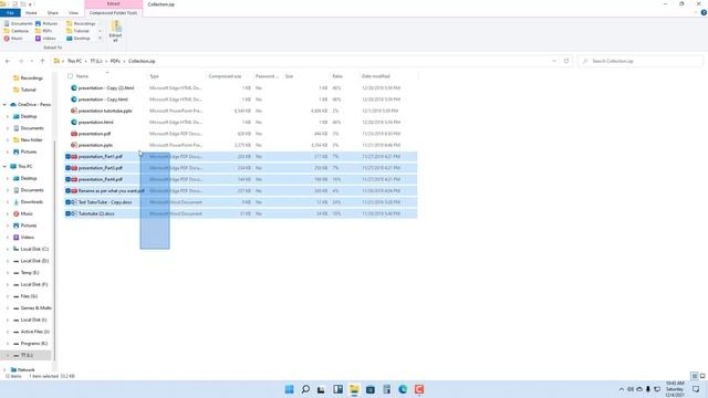 Windows 11 Tutorial - Lesson 40 - Accessing and Extracting Zip Files смотреть онлайн