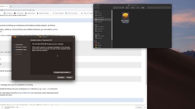 Install Go Language using VSCode Editor on Mac OS Mojave смотреть онлайн
