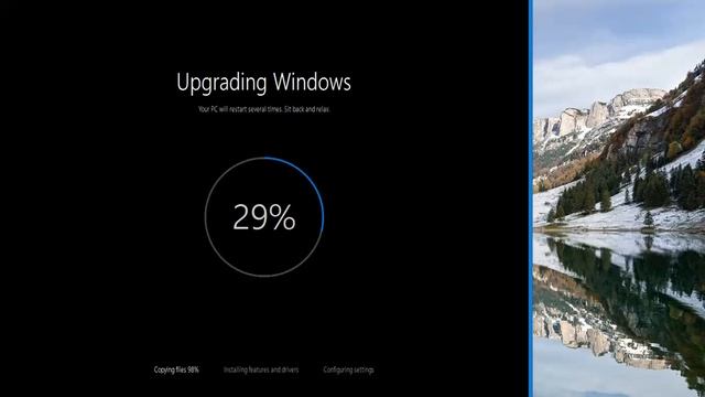 Windows 10 - upgrading from build 10166 to TH1 10240 (RTM). смотреть онлайн