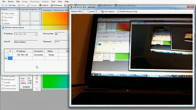Send the images of live webcam from server to clients смотреть онлайн