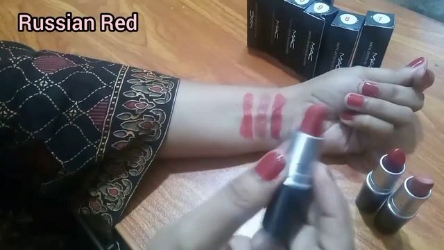 Mac Lipsticks review // best Mac collection, shades, Swatches and prices #lipstick #tranding смотреть онлайн