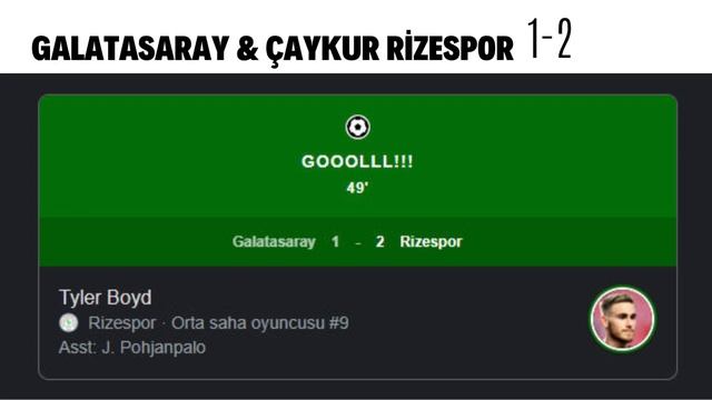 Galatasaray & Çaykur Rizespor Maçının Tüm Ayrıntıları смотреть онлайн