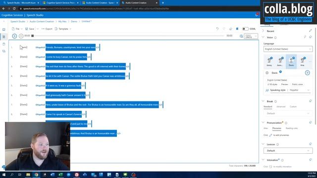 Text To Speech with the Microsoft Azure Audio Content Creation Tool смотреть онлайн