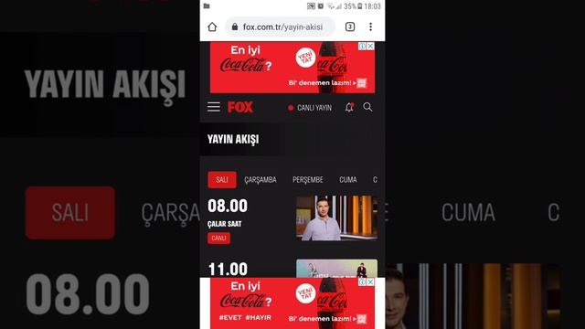 Fox tv canlı yayın (Yayın akışı ) смотреть онлайн