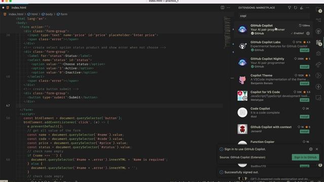 Register for a Github Pro account with mail edu and install the Github Copilot extension. смотреть онлайн
