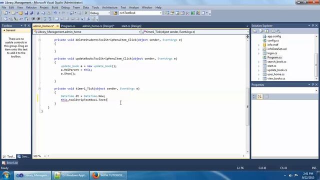 How To Add Automatic Changing Date and Time in Windows Form Part 13 смотреть онлайн
