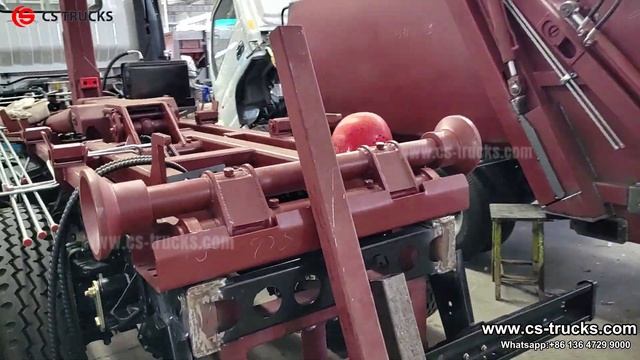 ISUZU 700P/NPR/NQR Hook Lift Garbage truck is producing from CS-truck смотреть онлайн