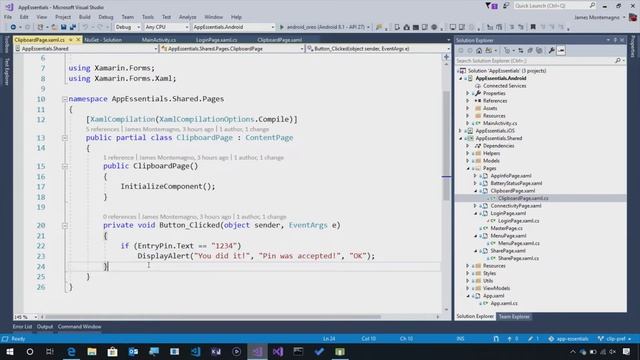 Clipboard (Xamarin.Essentials API of the Week) смотреть онлайн
