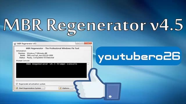Descargar MBR Regenerator v4.5 Para Eliminar todo Rastro de activadores fallidos de windows 7 смотреть онлайн