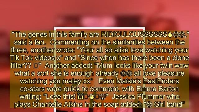 EastEnders' Maisie Smith shocks fans as she reveals her 'clone' sister and lookalike mum смотреть онлайн