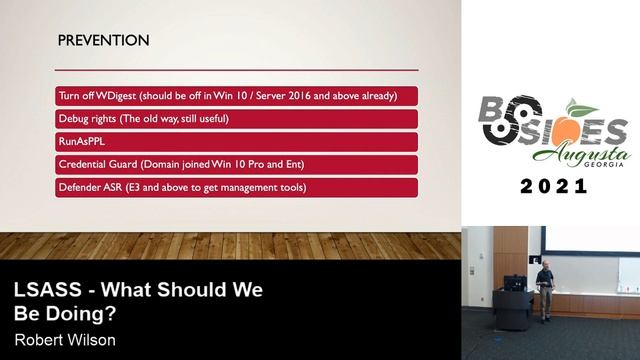 Robert Wilson - LSASS - What should we be doing? смотреть онлайн