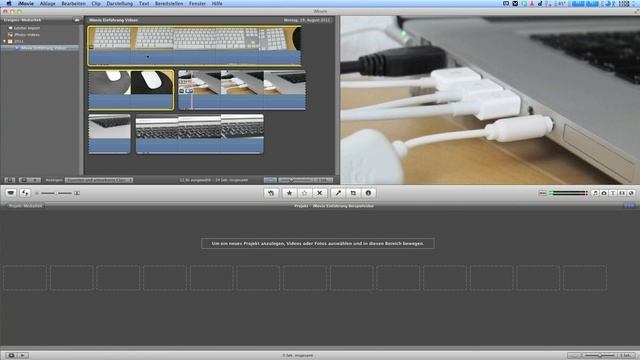 iMovie Einführung Teil 1 - Übersicht Anpassung Oberfläche Import Export Tutorial смотреть онлайн
