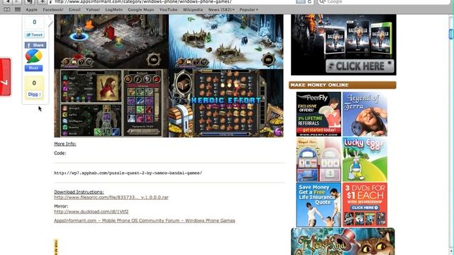 Download Windows Phone 7 Games WP7 FREEEEEEE! - [APPSINFORMANT.COM] смотреть онлайн
