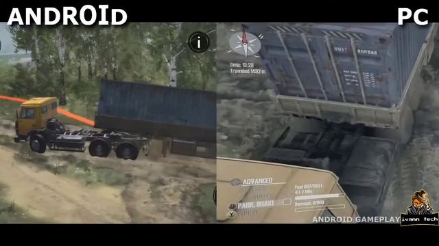 MudRunner MOBILE vs PC - Gameplay Comparison (Android) смотреть онлайн