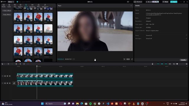 How to BLUR Part of A Video using CapCut (PC or MAC) - EASY STEPS! смотреть онлайн