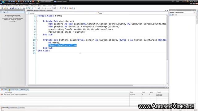 Visual Basic: Screenshot-Programm (Teil 3) смотреть онлайн