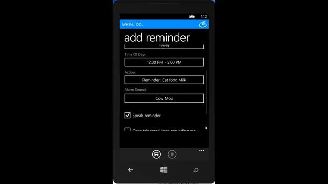 Creating a leaving reminder in When... Do... for Windows Phone 8 смотреть онлайн