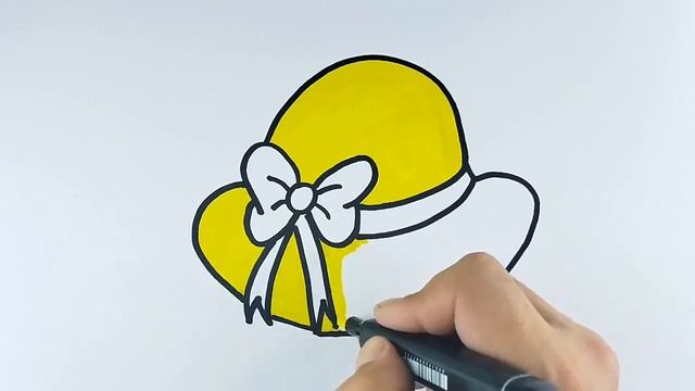 Drawing a hat picture for kids 👒🎩🎓🪖👑👡👢🩴👠🥿🥾👟👞 Art of drawing Arte de dibujar смотреть онлайн