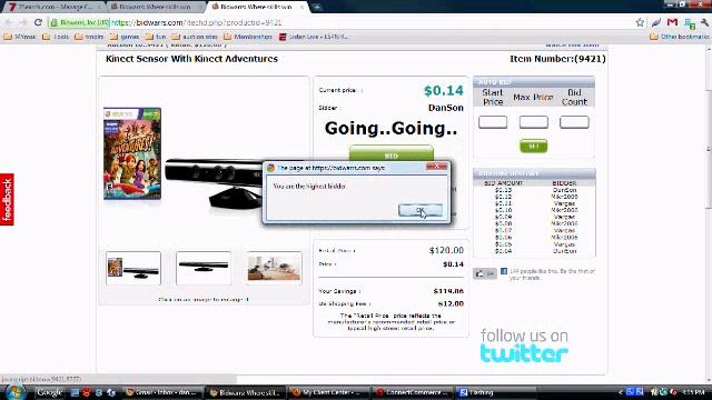 Bidwarrs_auction_kinect_glitch.wmv смотреть онлайн