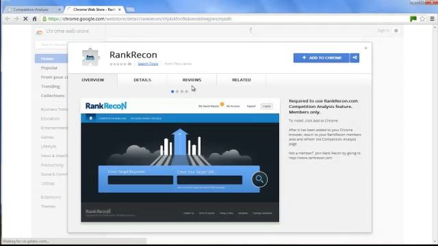 Rank Recon - How to Install the Chrome Plugin Extension смотреть онлайн
