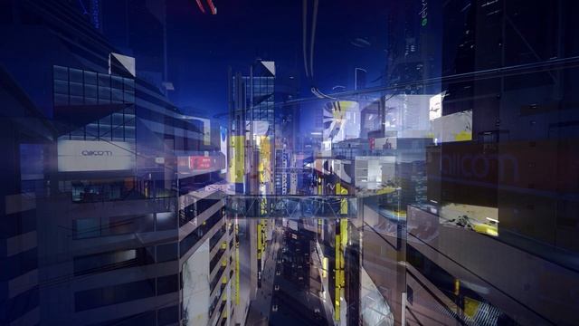 Mirror's Edge Catalyst - Downtown District [Exploration Theme - Night, Act 1] (1 Hour Of Music)