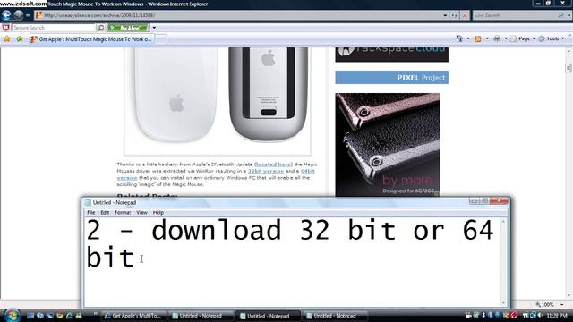 How to scroll magic mouse on windows - vista , xp , 7 (Link working) смотреть онлайн