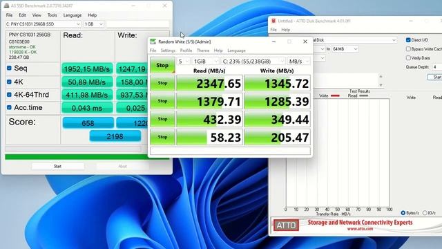 SSD PNY CS1031 M.2 NVMe Benchmark Test After Windows Install Overview смотреть онлайн