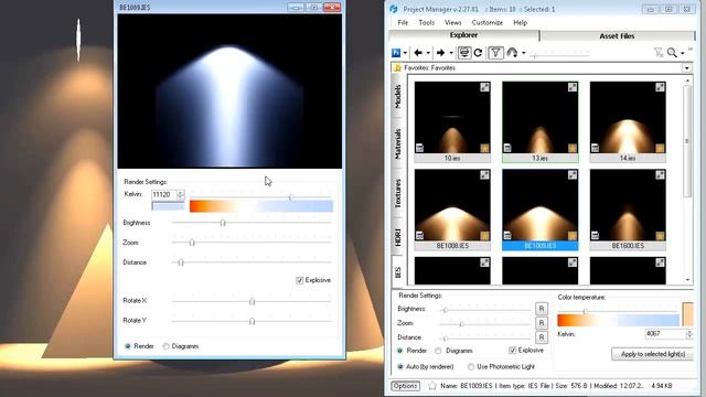 IES photometric - set color temperature смотреть онлайн