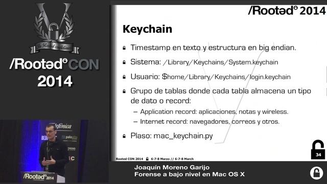 Joaquín Moreno - Forense a bajo nivel en Mac OS X [Rooted CON 2014] смотреть онлайн