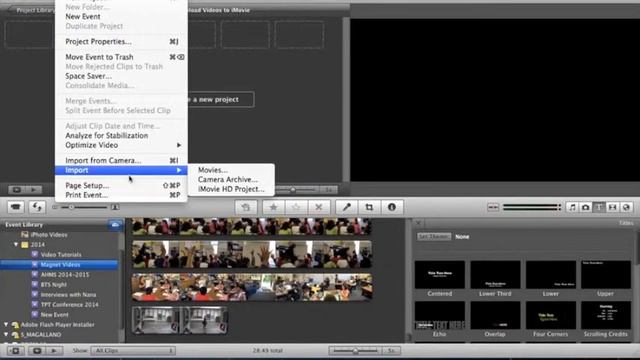 How To Import Videos to iMovie смотреть онлайн
