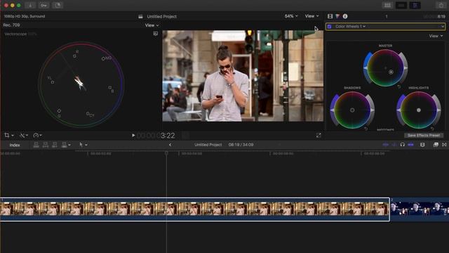 Color Correct Using Skin Tones - Final Cut Pro Tutorial 2018 смотреть онлайн