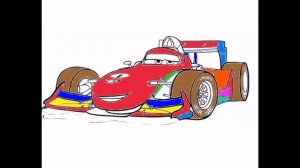 Мультик Раскраска Тачки 2 .Cartoon Coloring Cars 2.