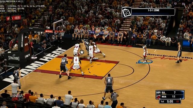 NBA 2K14 San Antonio Spurs Vs Miami Heat PC GamePlay - GTX670 DX9 Ultra Settings 1080P смотреть онлайн