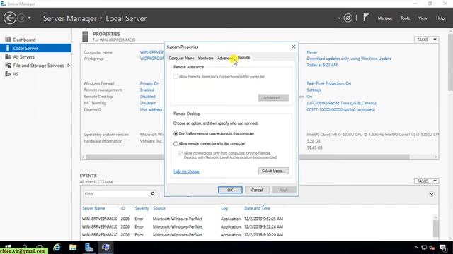 Windows Server | #03: How to Enable Remote Desktop On Windows Server 2016 смотреть онлайн