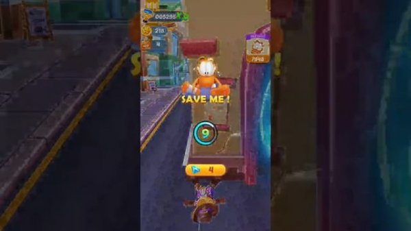 Garfield Rush Game : Night Mode Run | Android/iOS Gameplay HD