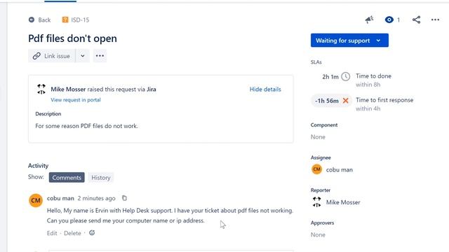 Help Desk Tier 1 PDF files do not open Trouble Ticket смотреть онлайн